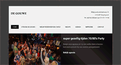 Desktop Screenshot of cafedegouwe.nl