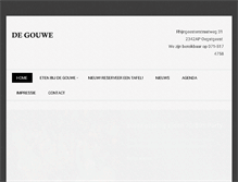 Tablet Screenshot of cafedegouwe.nl